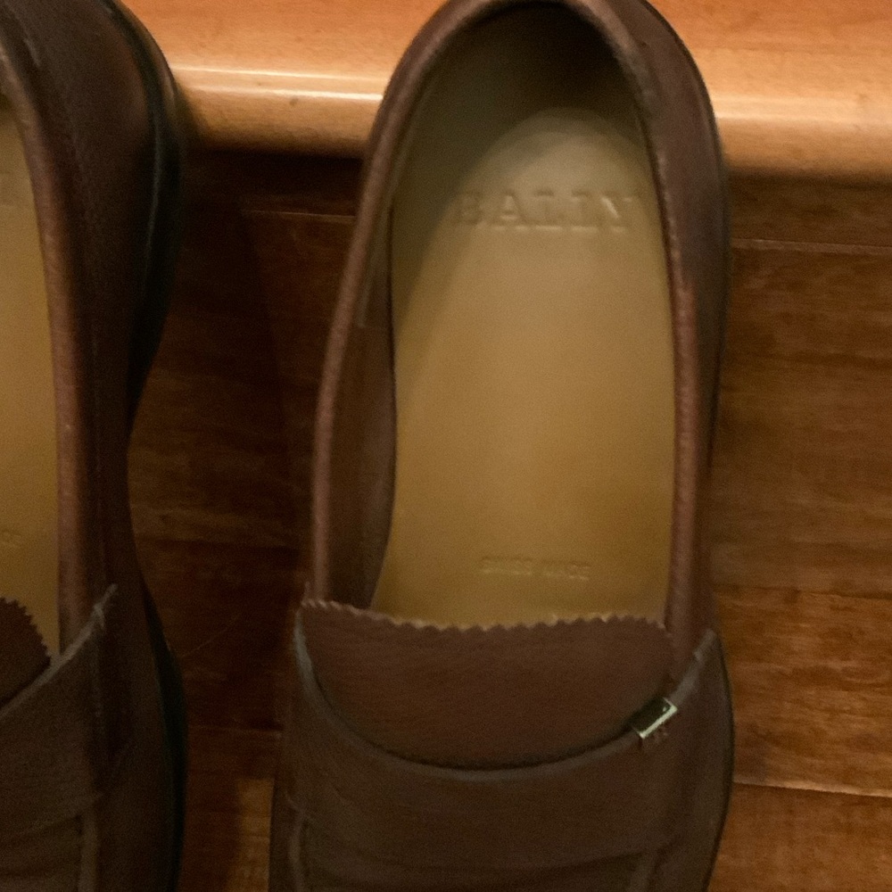 Bally Dark Brown Leather Slip-On Loafers - Picture 4 of 6